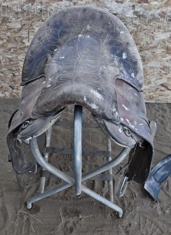 Horse riding saddle