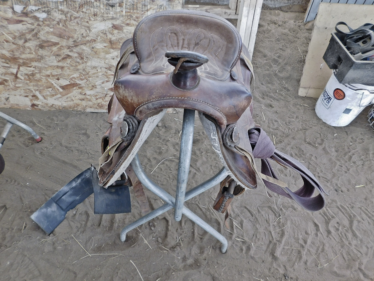 Horse riding saddle