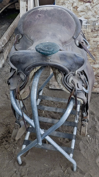 Horse riding saddle