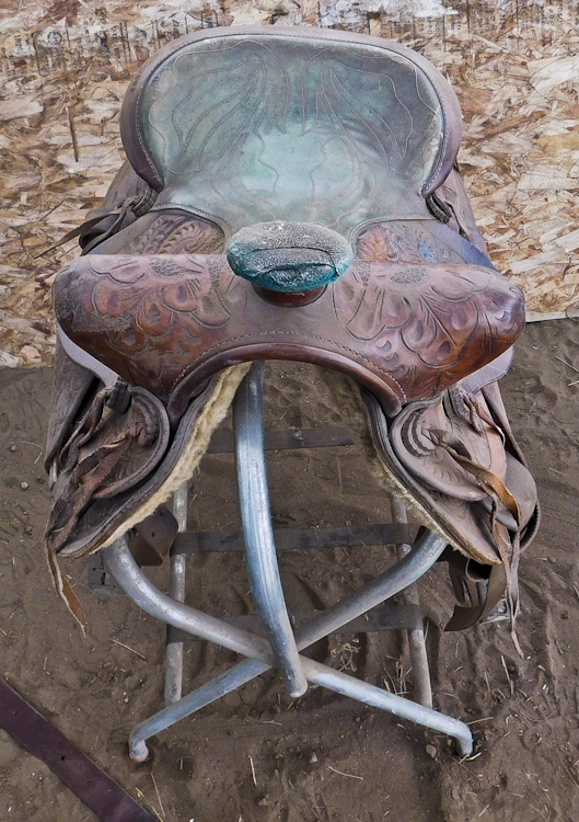 Horse riding saddle