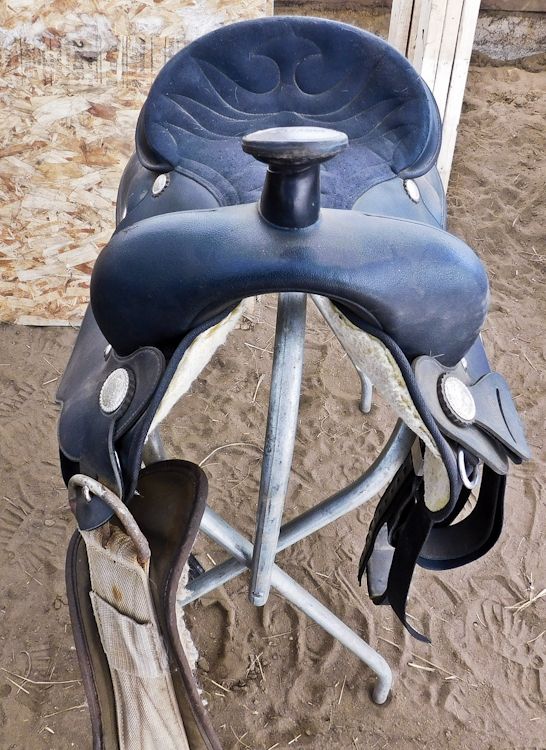 Horse riding saddle