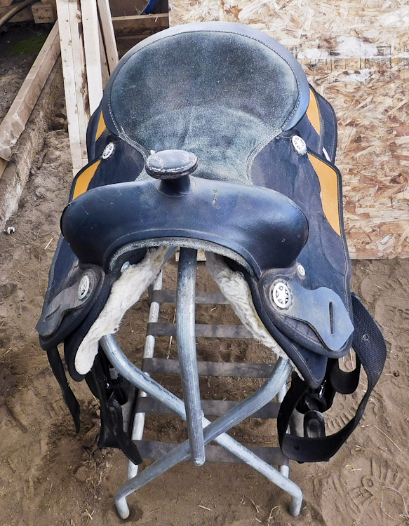 Horse riding saddle