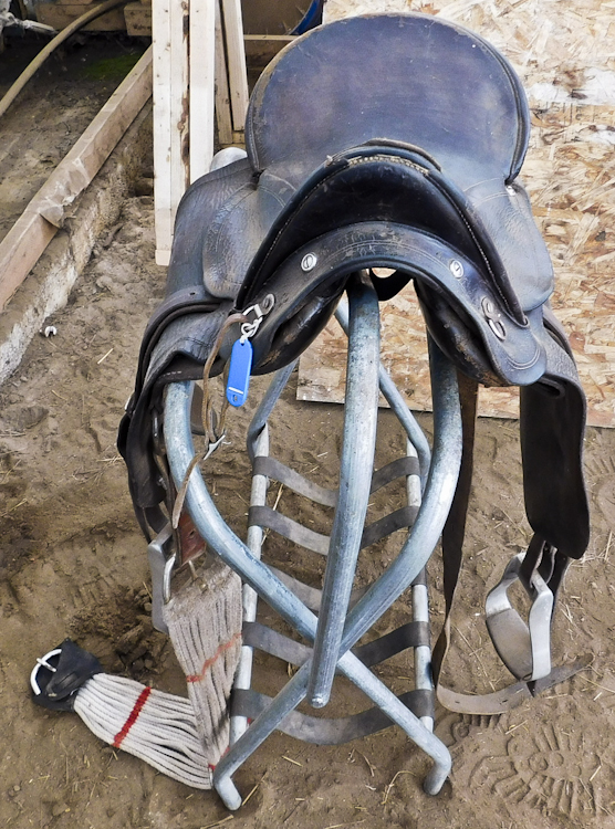 Horse riding saddle