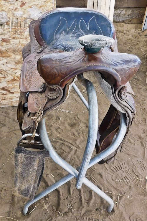 Horse riding saddle