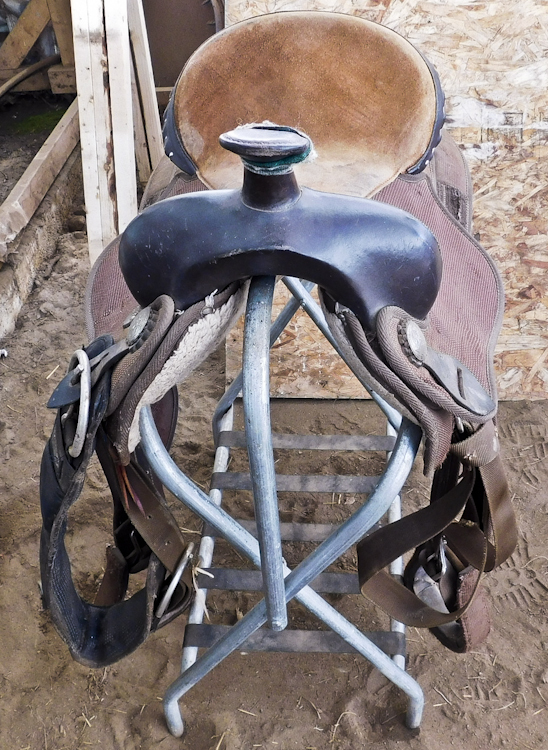 Horse riding saddle