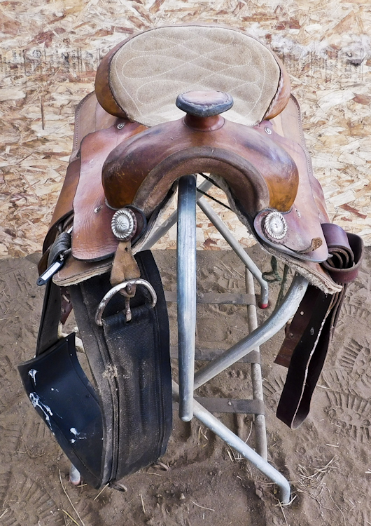 Horse riding saddle