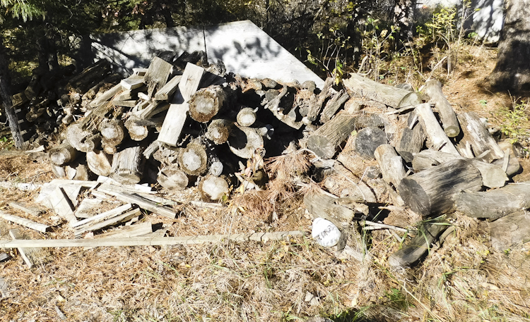 fire wood as seen