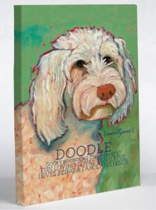 lot 13 image: Bentin Pet Decor Doodle1 Wall Decor, 11 by 14-Inch