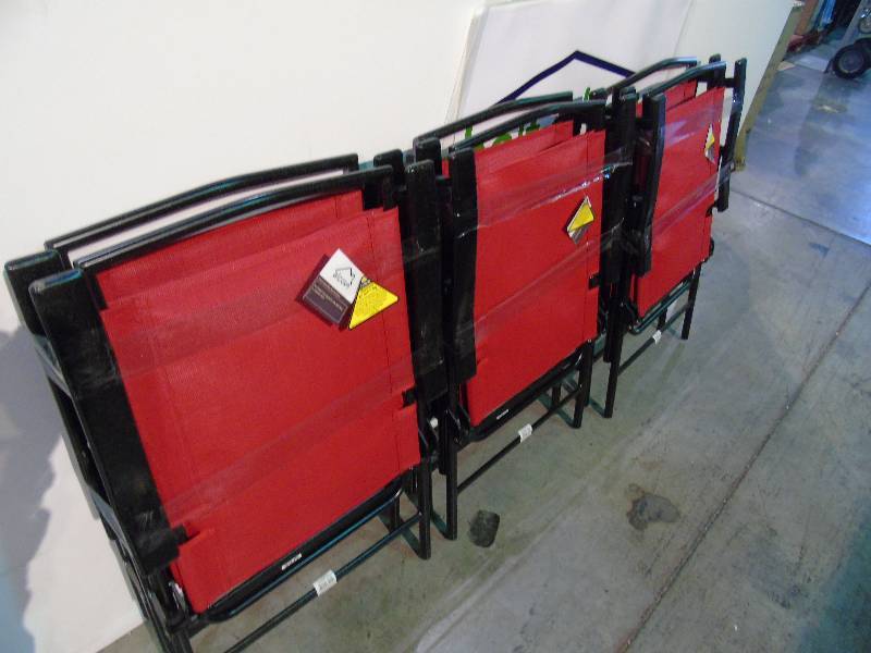 lot 80 image: alcove Como set of six chairs - Red Color