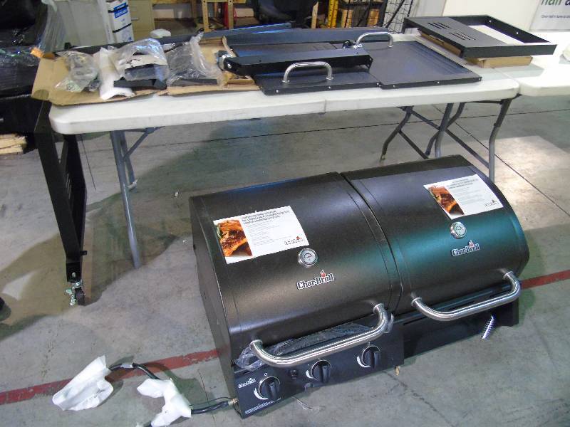 lot 120 image: Char-Broil 36,000 BTU Dual Gas Charcoal BBQ Grill
