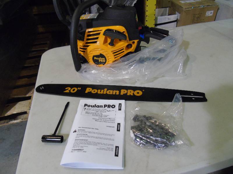 lot 175 image: Poulan Pro 20 Gas-Powered Chainsaw, Refurbished