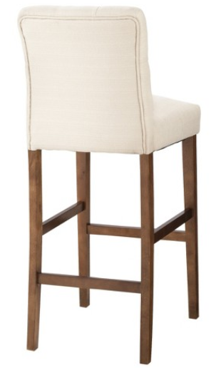 lot 195 image: Brookline Tufted 30 Barstool - Sandstone