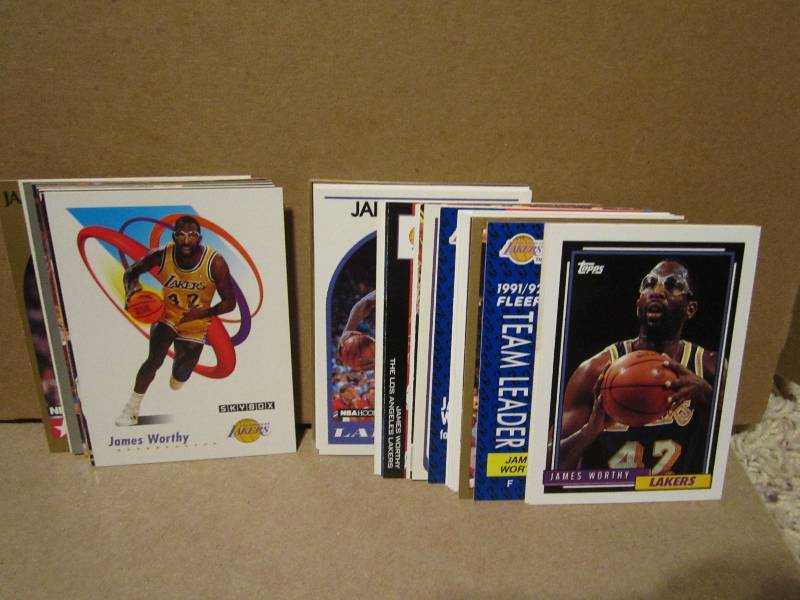 40 James Worthy cards...