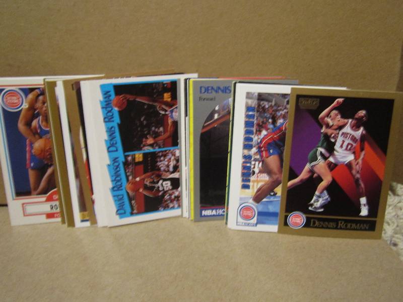 40 Dennis Rodman cards...