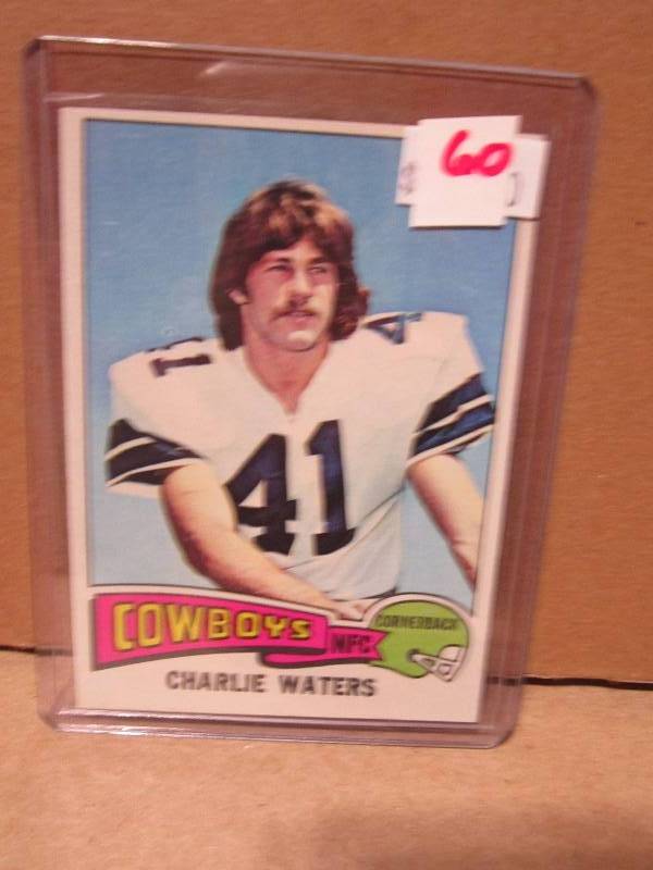 1975 topps Charlie Waters rookie ca...