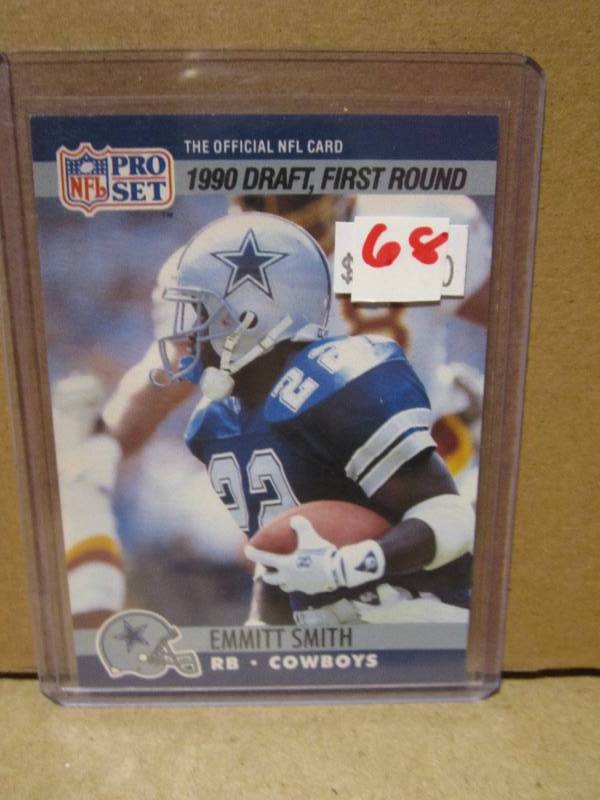 1990 proset Emmit Smith rookie card...