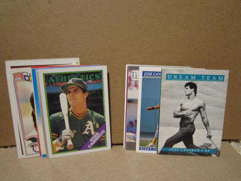 Jose canseco cards...