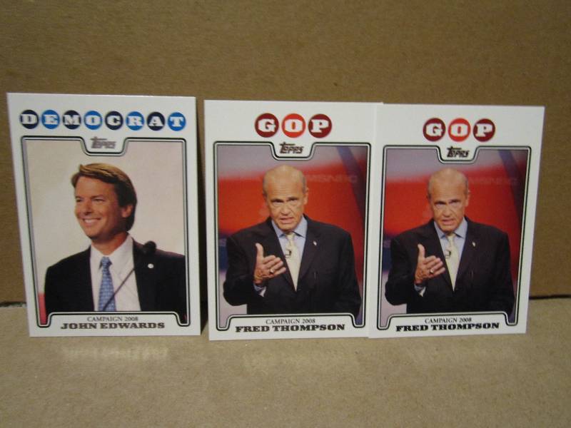 2008 campaign cards...