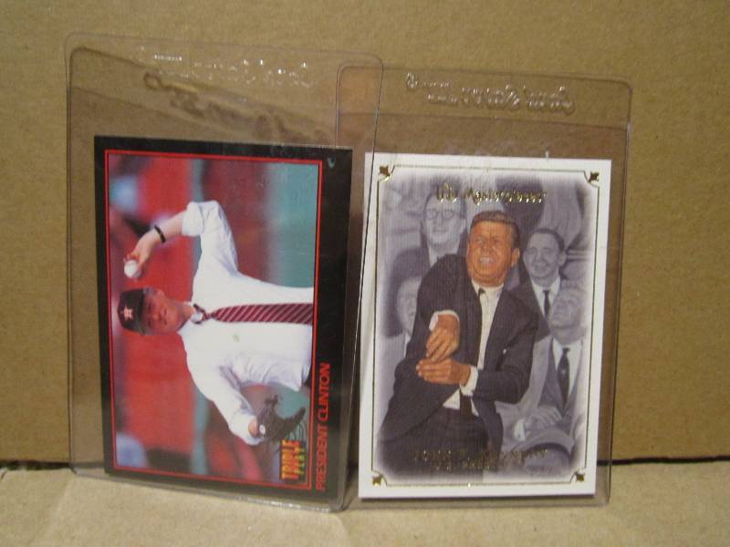 John Kennedy and Bill Clinten cards...
