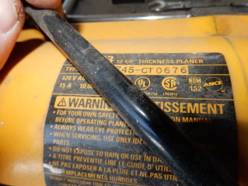 DEWALT 12 12 in Thickness Planer.. Works well.