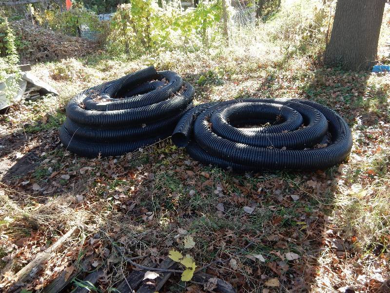 2 large rolls of 7 in Drainage Tube