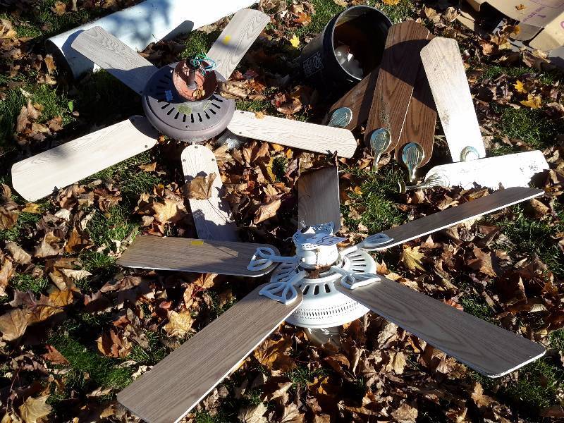 3, Overhead  Ceiling Fans.
