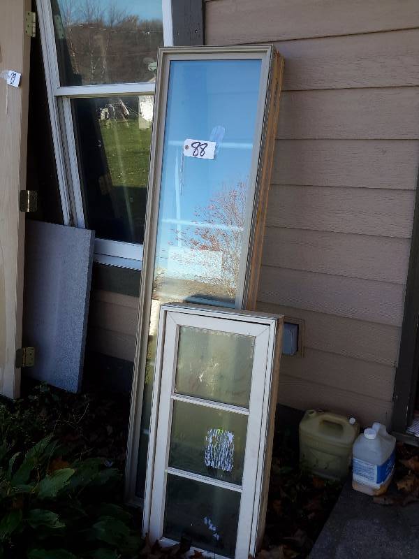 2 Windows.. 1 Transom Window, 1 Basement Window