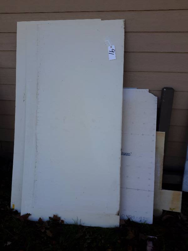 2 Sheets of 3 ft x 6 ft, Marble board, 4 pieces of Plaster Backboard