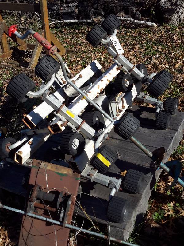Hardware for a large boat trailer