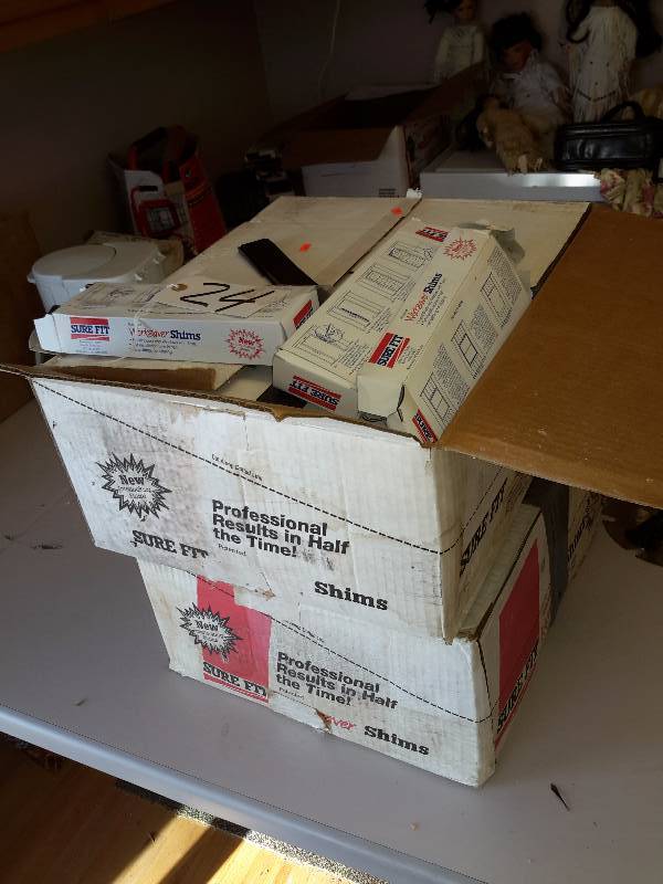 2 Large boxes of Plastic Shims