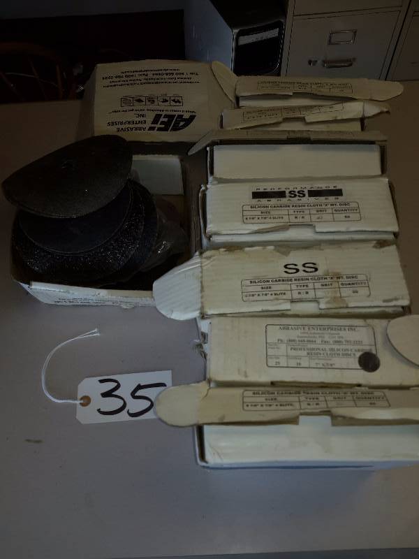 Misc. Boxes of Various GRIT of Grinding Discs..