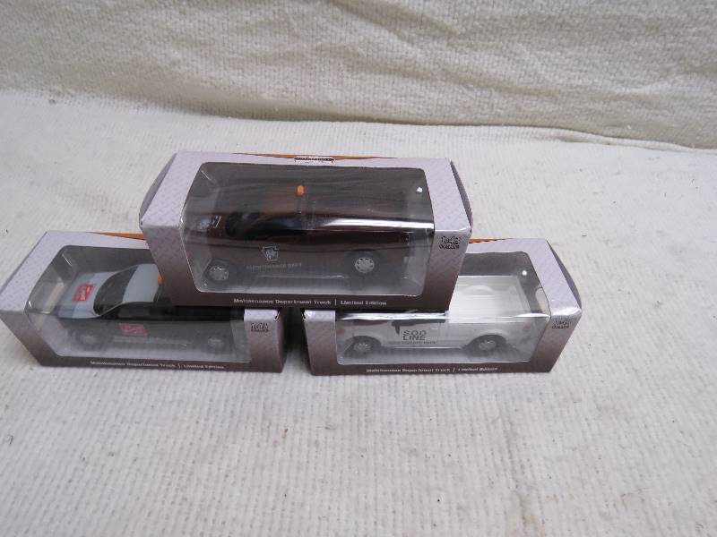 Collectible Menards Gold Line Trucks