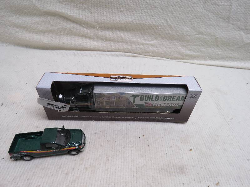 Collectible Menards Gold Line Trucks