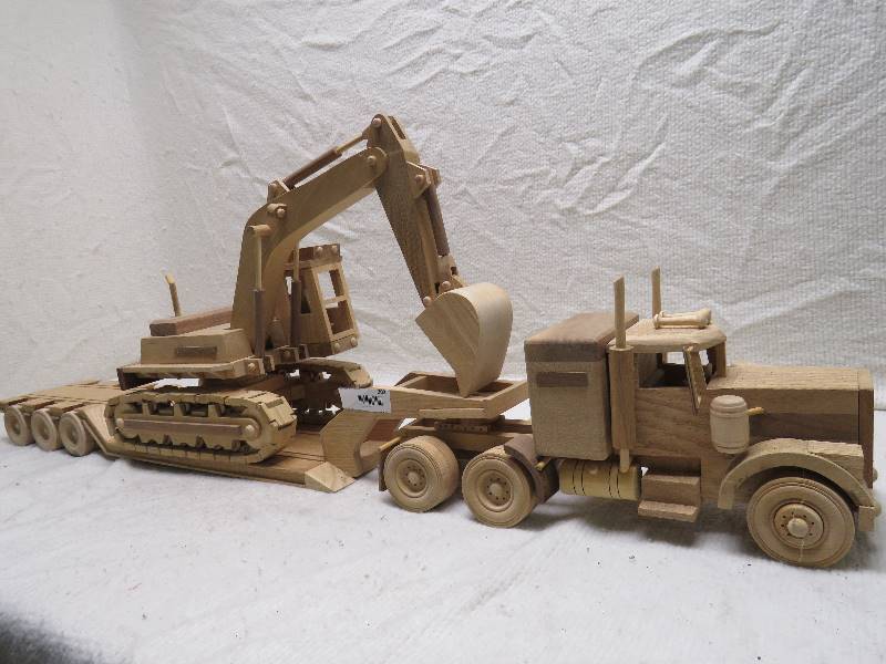 Collectible Wood Truck Set