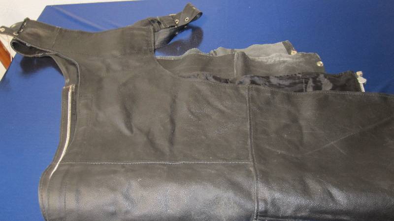 Black Leather Chaps