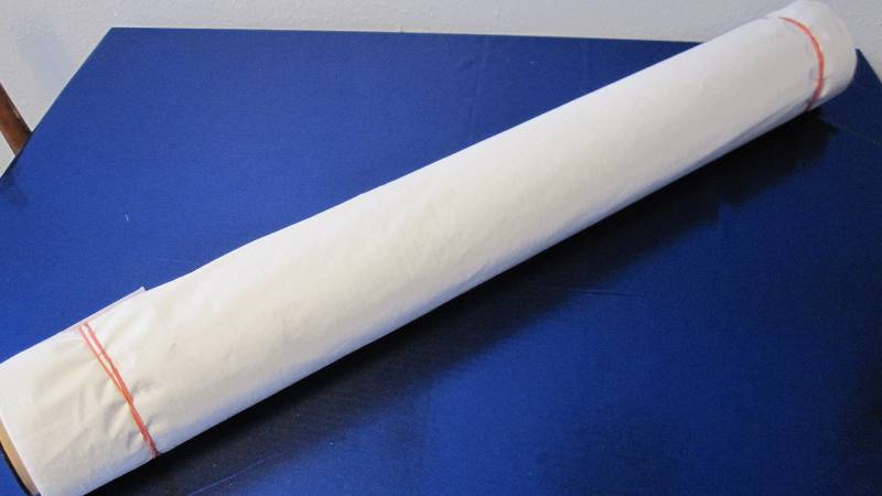 white plastic table cloth