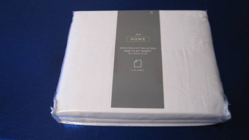 King Size White Flat Sheet - 300 Thread Count