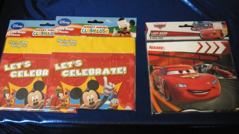 Mickey Mouse & Cars Loot Bags