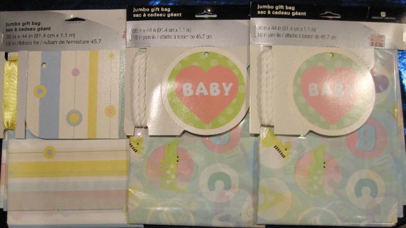 3 Decorative Jumbo Gift Bags
