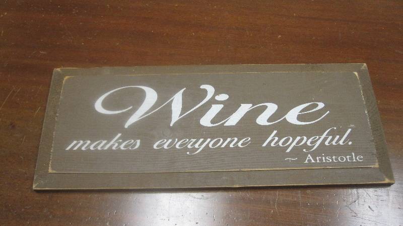 lot 21 image: Wood Sign