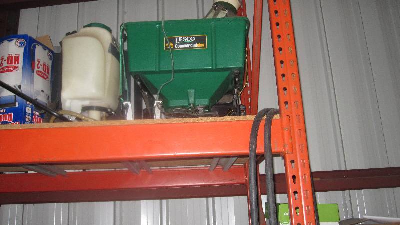 lot 63 image: Lesco Electric  Truckster fertilizer spreader