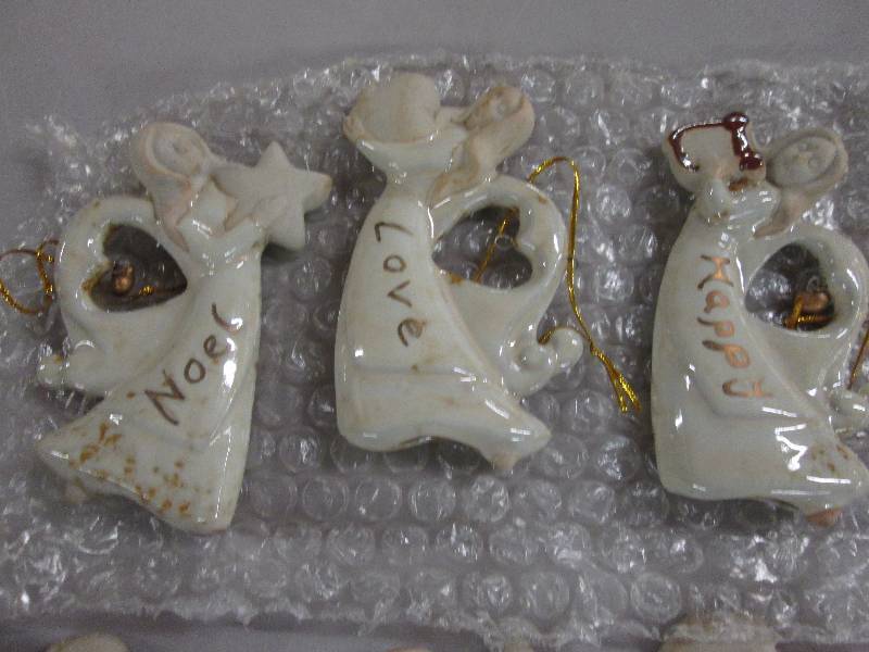 Lot of 15 Assorted Stoneware Angel ...