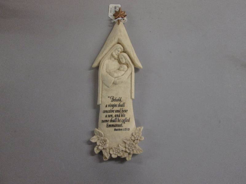 13.5 inch Holy Family Resin Plaque...