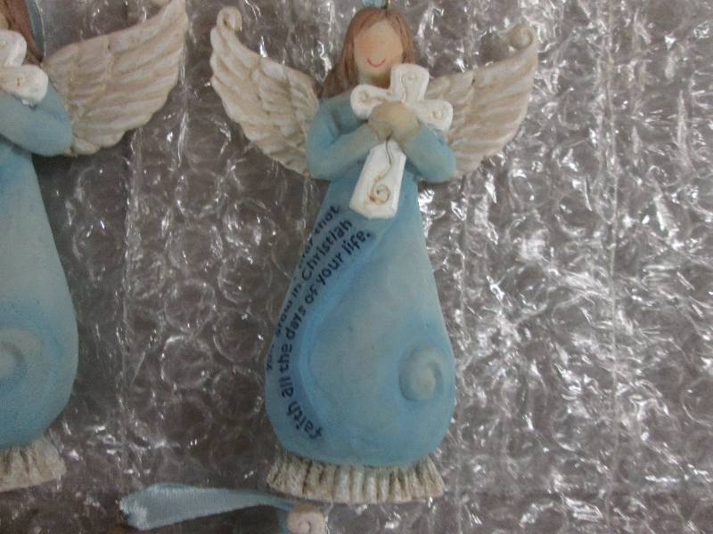 Lot of 5 4 inch Faith Angel Orname...