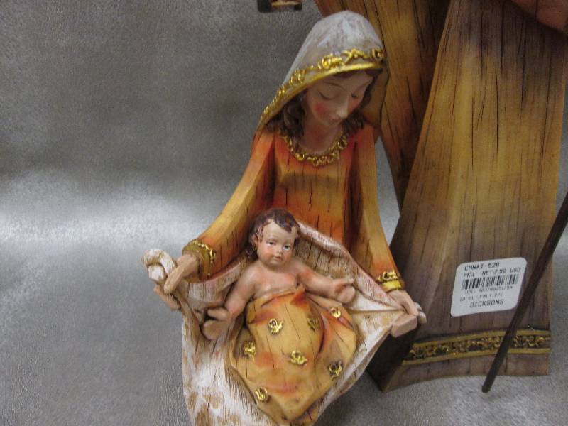 2 pc Resin Holy Family 10 inch...