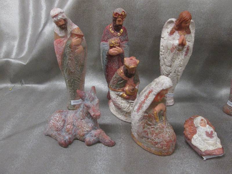 12 pc Ceramic Nativity Set 7.5 inch...