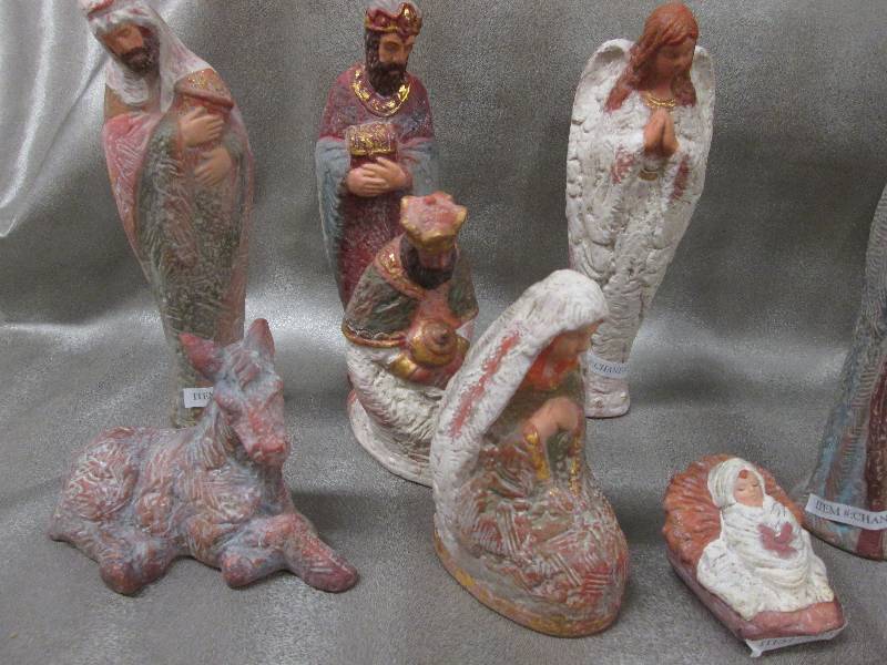 12 pc Ceramic Nativity Set 7.5 inch...
