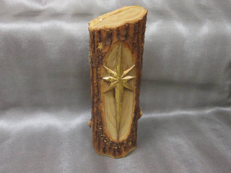 10 inch Nativity in a Log...