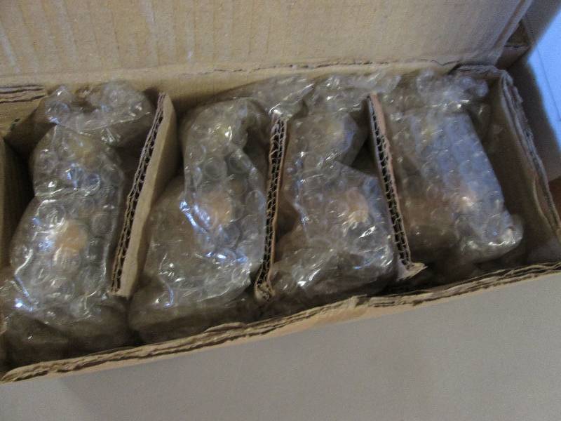 Lot of 4 1 pc Glazed Ceramic Nativ...