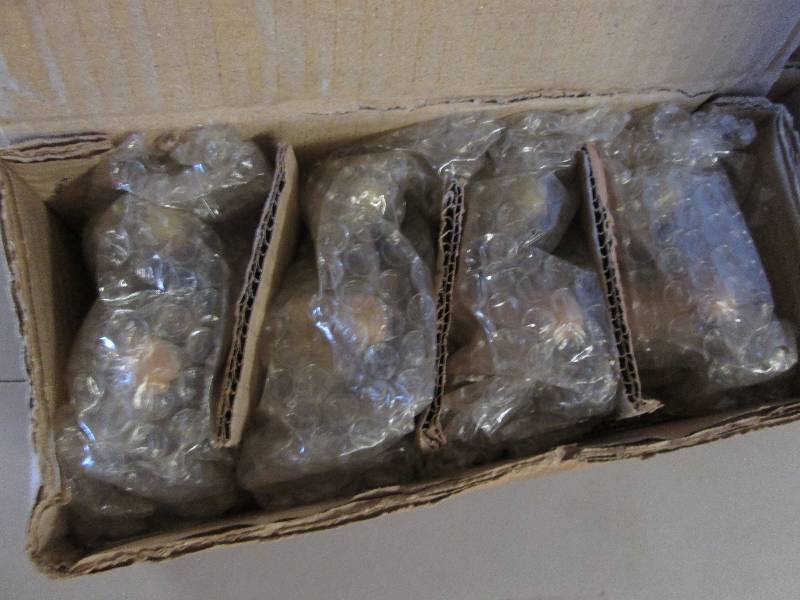 Lot of 4 1 pc Glazed Ceramic Nativ...